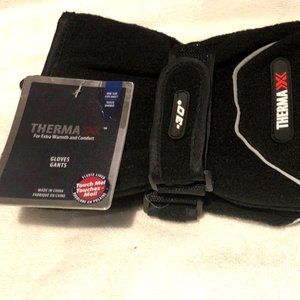 Thermax Thermal Winter Gloves One Size Fits Most Black Navy Gray